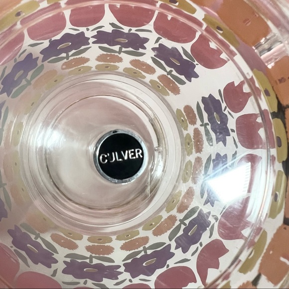 Vintage pastel retro floral ice bucket - Picture 4 of 6